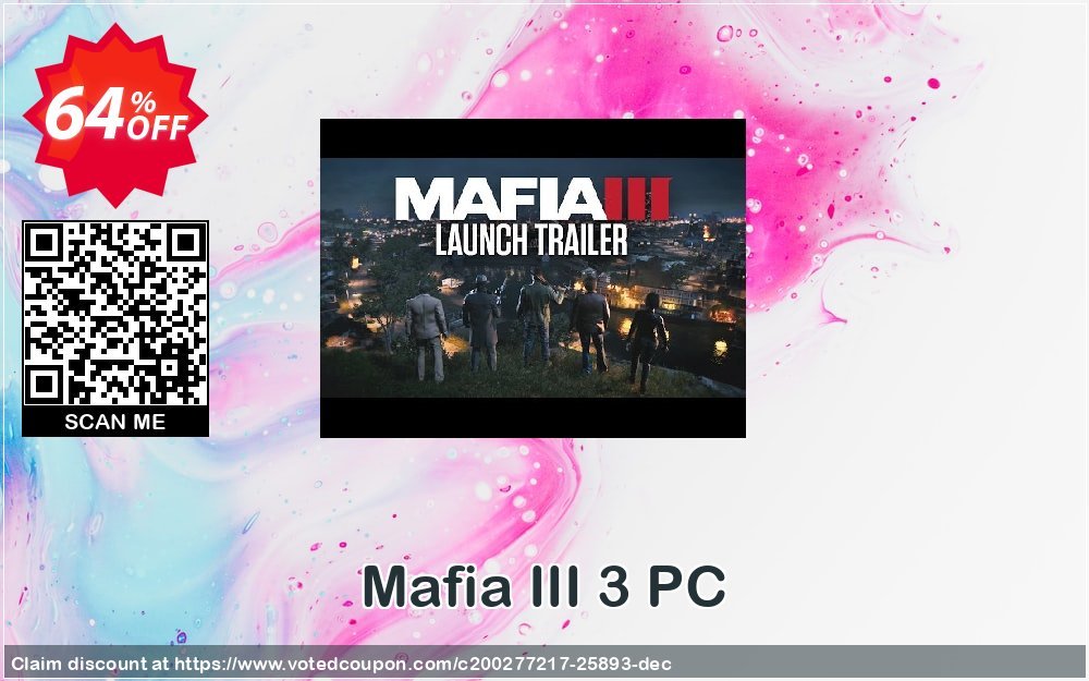 Mafia III 3 PC Coupon, discount Mafia III 3 PC Deal. Promotion: Mafia III 3 PC Exclusive offer 