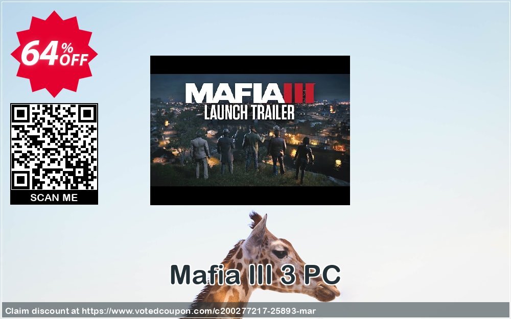 Mafia III 3 PC Coupon, discount Mafia III 3 PC Deal. Promotion: Mafia III 3 PC Exclusive offer 