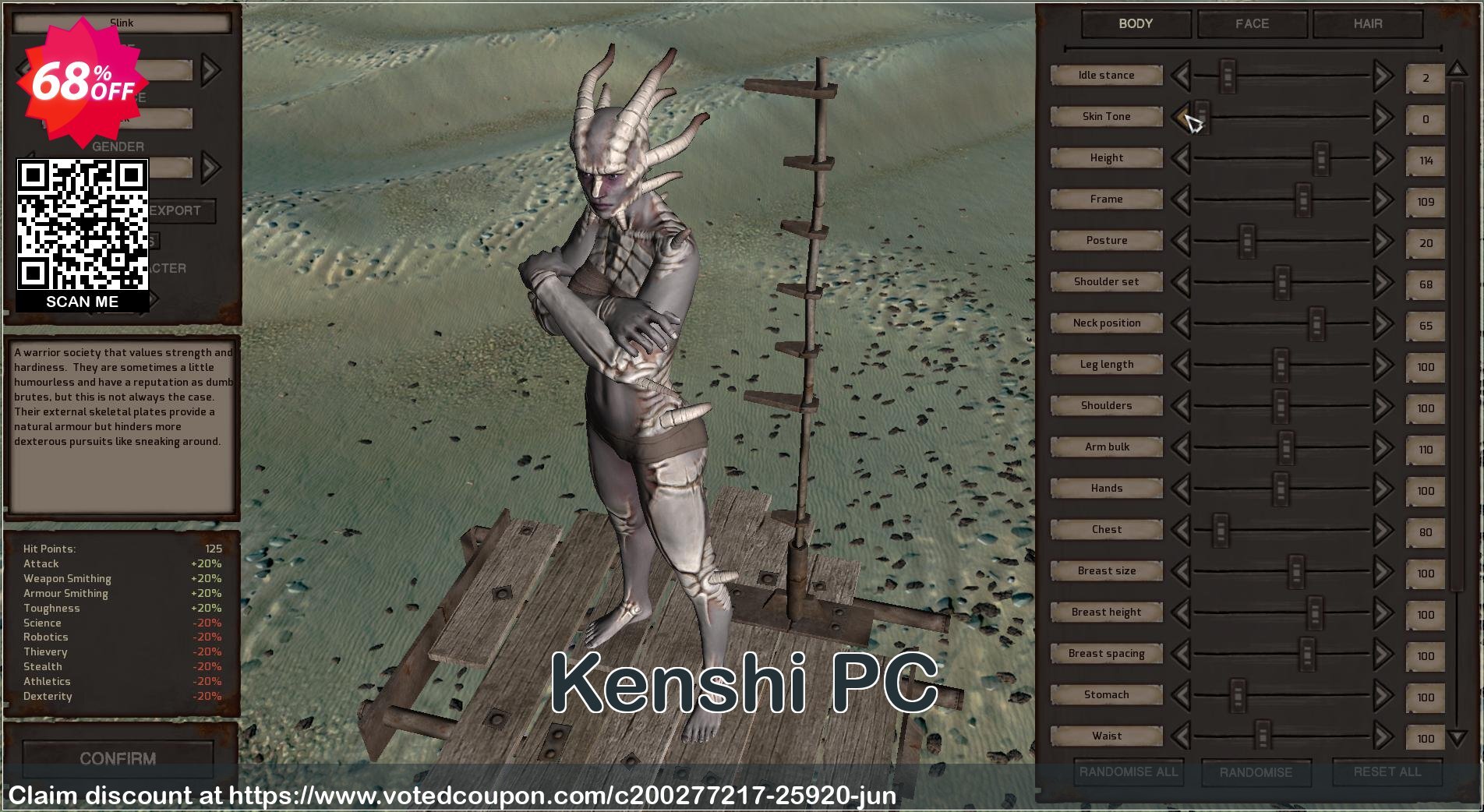Kenshi PC Coupon, discount Kenshi PC Deal. Promotion: Kenshi PC Exclusive offer 