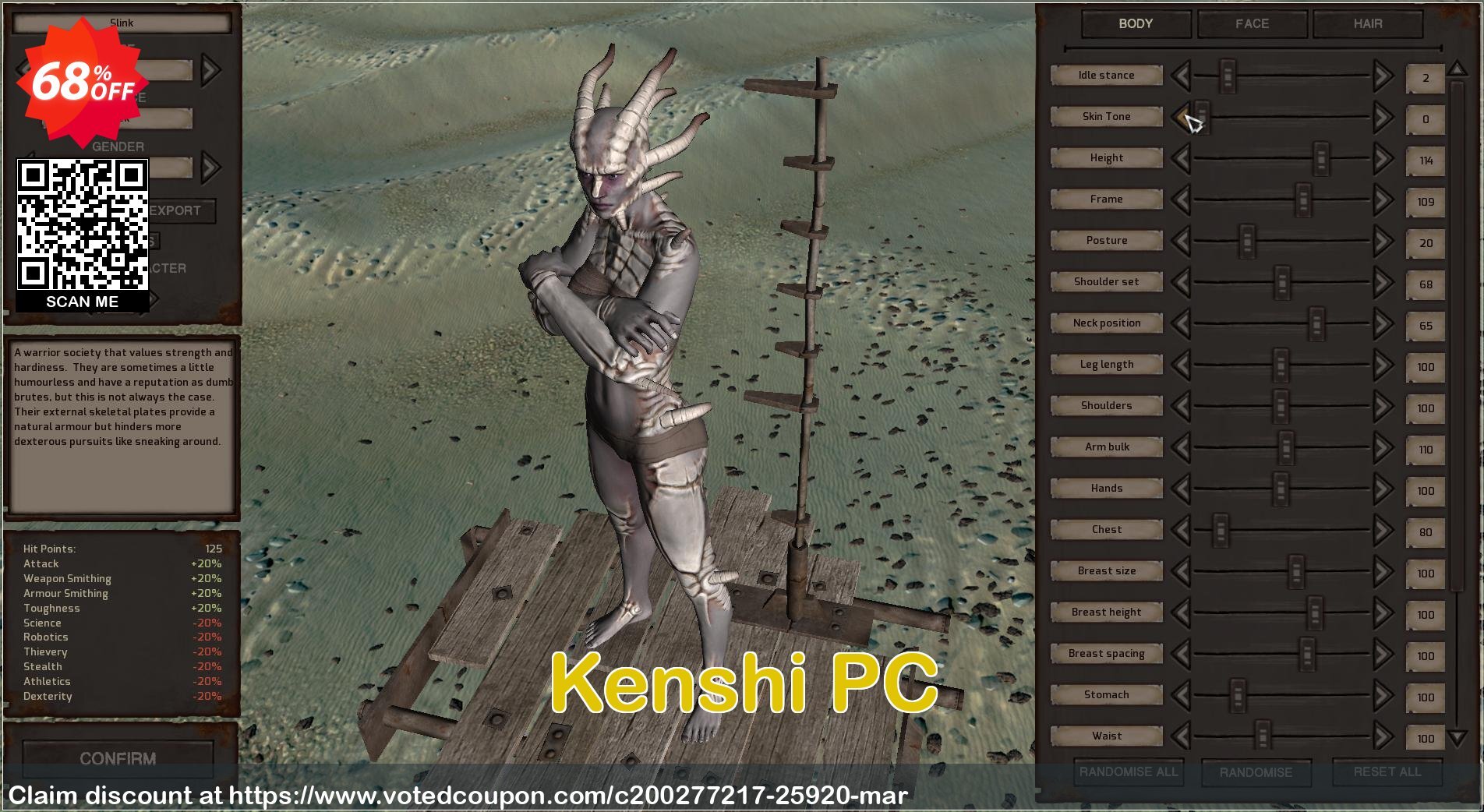 Kenshi PC Coupon, discount Kenshi PC Deal. Promotion: Kenshi PC Exclusive offer 