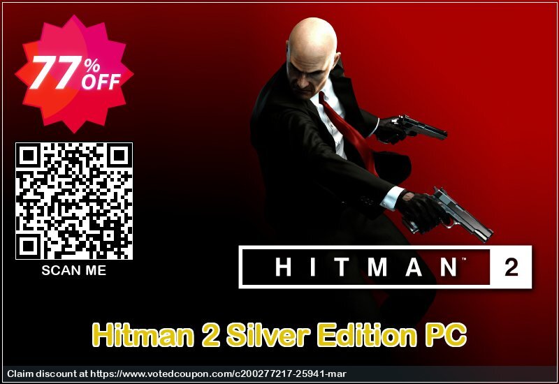 Hitman 2 Silver Edition PC Coupon Code Apr 2024, 77% OFF - VotedCoupon