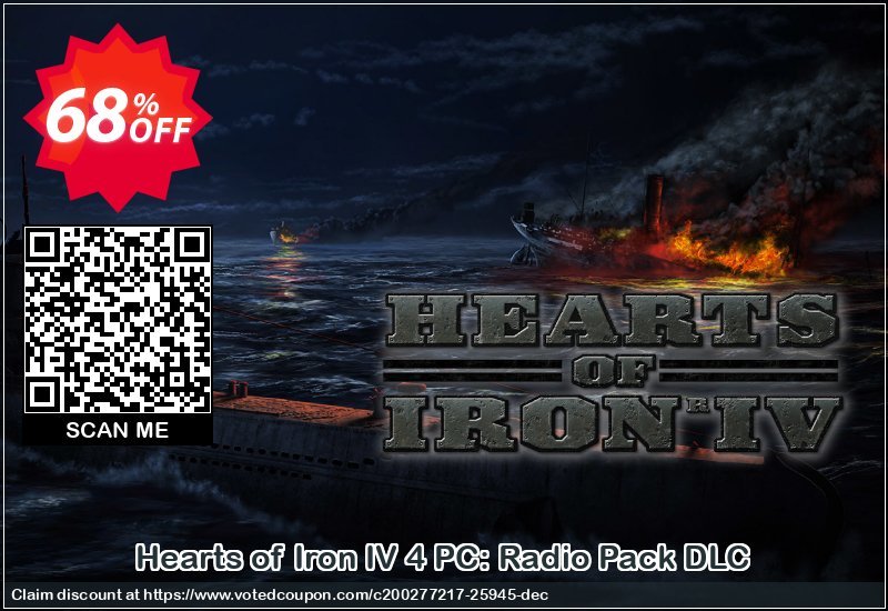 Hearts of Iron IV 4 PC: Radio Pack DLC Coupon Code Apr 2024, 68% OFF - VotedCoupon