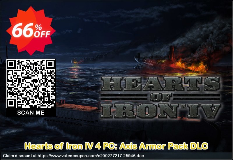 Hearts of Iron IV 4 PC: Axis Armor Pack DLC Coupon Code Apr 2024, 66% OFF - VotedCoupon