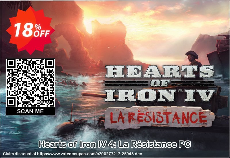 Hearts of Iron IV 4: La Résistance PC Coupon, discount Hearts of Iron IV 4: La Résistance PC Deal. Promotion: Hearts of Iron IV 4: La Résistance PC Exclusive offer 