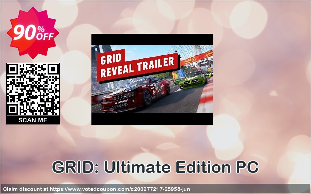GRID: Ultimate Edition PC Coupon Code May 2024, 90% OFF - VotedCoupon