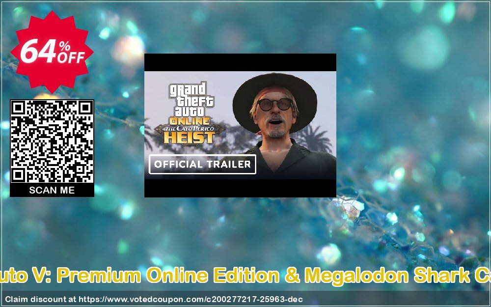 Grand Theft Auto V: Premium Online Edition & Megalodon Shark Card Bundle PC Coupon Code May 2024, 64% OFF - VotedCoupon