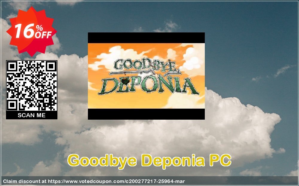 Goodbye Deponia PC Coupon Code May 2024, 16% OFF - VotedCoupon