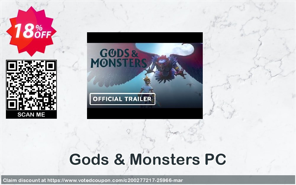 Gods & Monsters PC Coupon, discount Gods & Monsters PC Deal. Promotion: Gods & Monsters PC Exclusive offer 