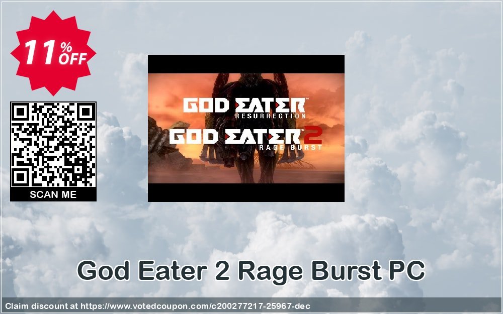 God Eater 2 Rage Burst PC Coupon, discount God Eater 2 Rage Burst PC Deal. Promotion: God Eater 2 Rage Burst PC Exclusive offer 