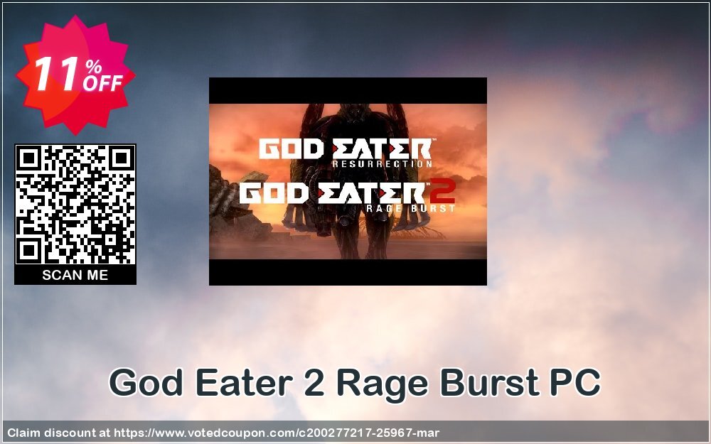 God Eater 2 Rage Burst PC Coupon Code Apr 2024, 11% OFF - VotedCoupon