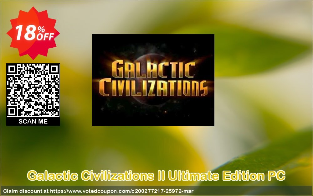 Galactic Civilizations II Ultimate Edition PC Coupon, discount Galactic Civilizations II Ultimate Edition PC Deal. Promotion: Galactic Civilizations II Ultimate Edition PC Exclusive offer 