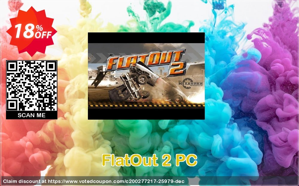 FlatOut 2 PC Coupon, discount FlatOut 2 PC Deal. Promotion: FlatOut 2 PC Exclusive offer 