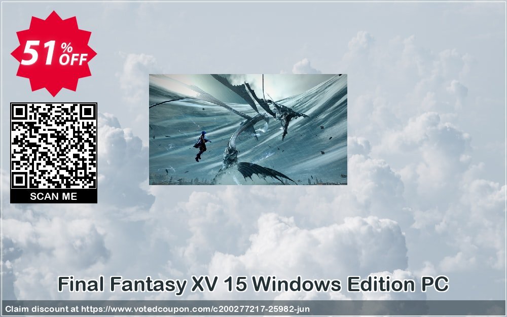 Final Fantasy XV 15 WINDOWS Edition PC Coupon, discount Final Fantasy XV 15 Windows Edition PC Deal. Promotion: Final Fantasy XV 15 Windows Edition PC Exclusive offer 