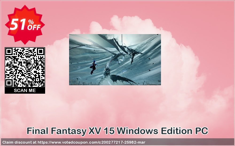 Final Fantasy XV 15 WINDOWS Edition PC Coupon, discount Final Fantasy XV 15 Windows Edition PC Deal. Promotion: Final Fantasy XV 15 Windows Edition PC Exclusive offer 