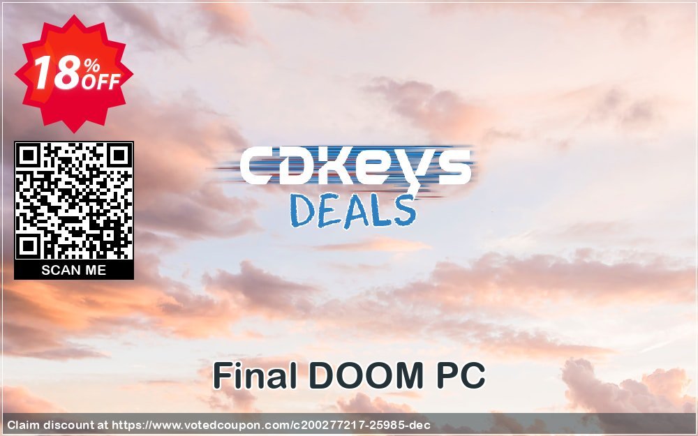 Final DOOM PC Coupon, discount Final DOOM PC Deal. Promotion: Final DOOM PC Exclusive offer 