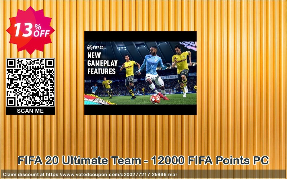 FIFA 20 Ultimate Team - 12000 FIFA Points PC Coupon Code Apr 2024, 13% OFF - VotedCoupon