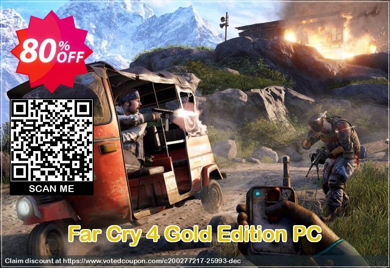 Far Cry 4 Gold Edition PC Coupon Code Apr 2024, 80% OFF - VotedCoupon