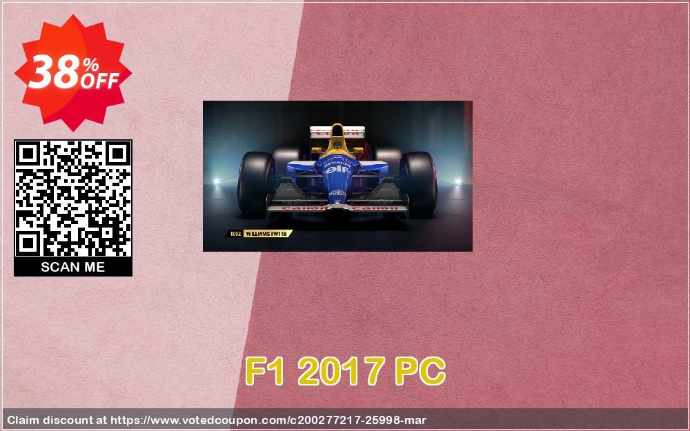 F1 2017 PC Coupon Code Apr 2024, 38% OFF - VotedCoupon