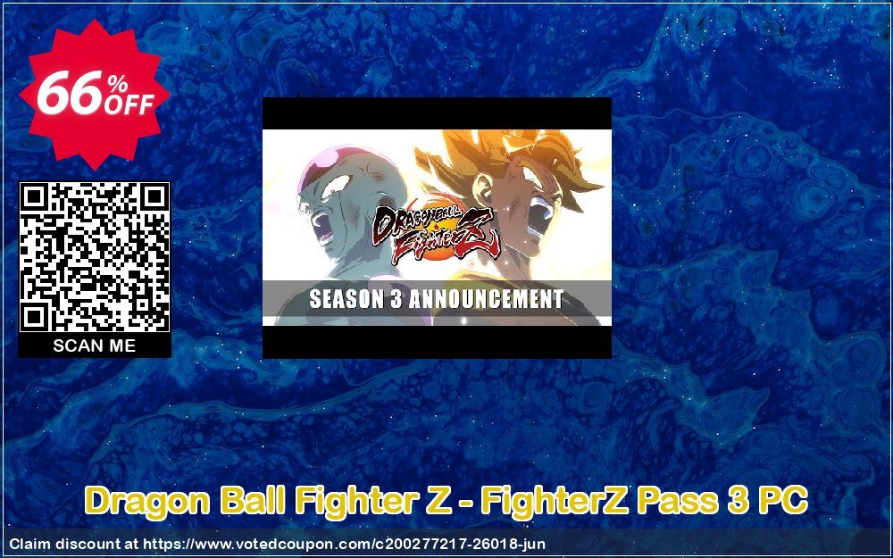 Dragon Ball Fighter Z - FighterZ Pass 3 PC Coupon Code Jun 2024, 66% OFF - VotedCoupon