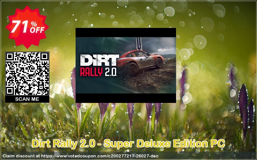 Dirt Rally 2.0 - Super Deluxe Edition PC Coupon, discount Dirt Rally 2.0 - Super Deluxe Edition PC Deal. Promotion: Dirt Rally 2.0 - Super Deluxe Edition PC Exclusive offer 
