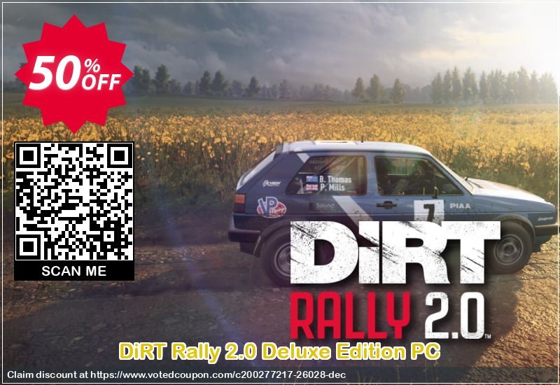 DiRT Rally 2.0 Deluxe Edition PC Coupon, discount DiRT Rally 2.0 Deluxe Edition PC Deal. Promotion: DiRT Rally 2.0 Deluxe Edition PC Exclusive offer 