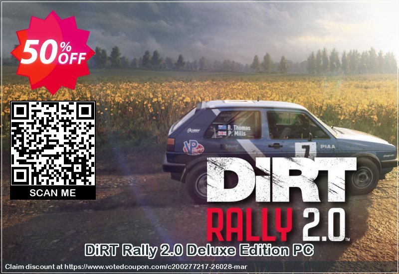 DiRT Rally 2.0 Deluxe Edition PC Coupon Code Apr 2024, 50% OFF - VotedCoupon