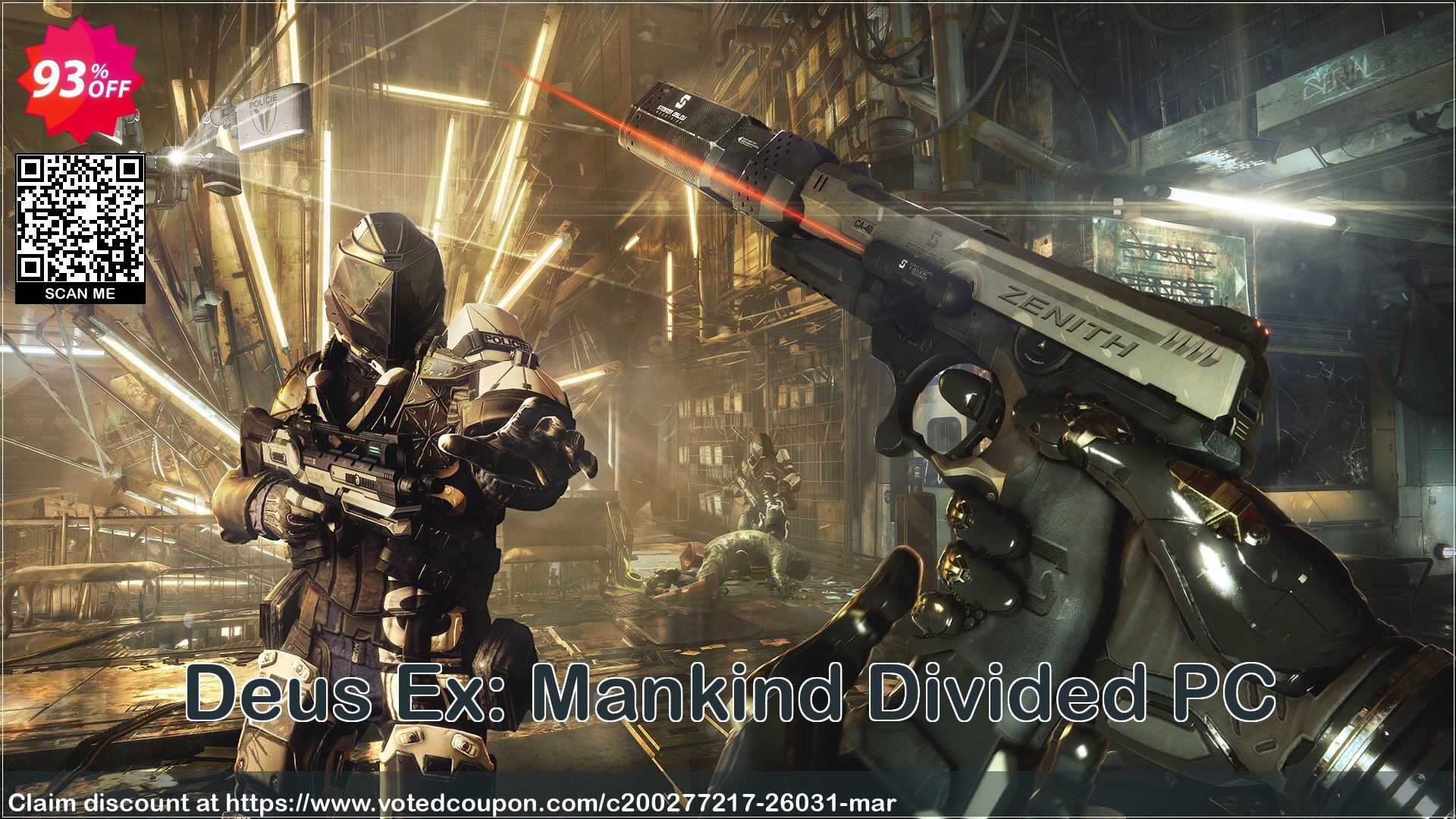 Deus Ex: Mankind Divided PC Coupon Code May 2024, 93% OFF - VotedCoupon