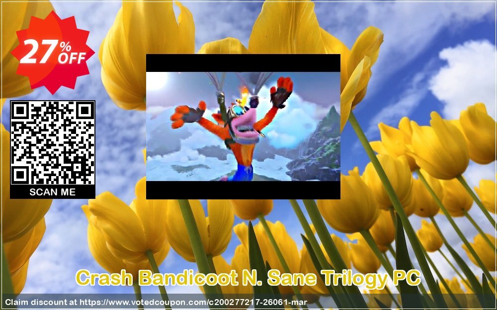 Crash Bandicoot N. Sane Trilogy PC Coupon, discount Crash Bandicoot N. Sane Trilogy PC Deal. Promotion: Crash Bandicoot N. Sane Trilogy PC Exclusive offer 