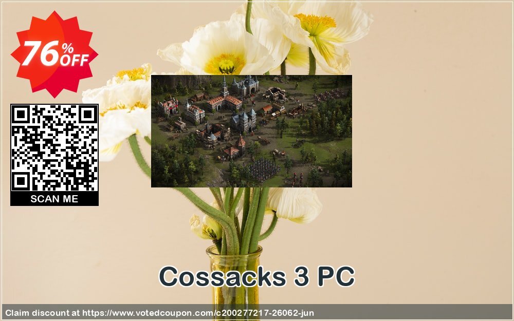 Cossacks 3 PC Coupon, discount Cossacks 3 PC Deal. Promotion: Cossacks 3 PC Exclusive offer 