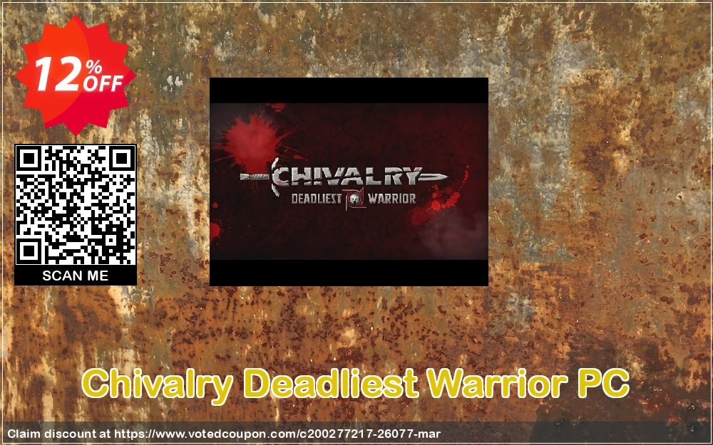 Chivalry Deadliest Warrior PC Coupon, discount Chivalry Deadliest Warrior PC Deal. Promotion: Chivalry Deadliest Warrior PC Exclusive offer 