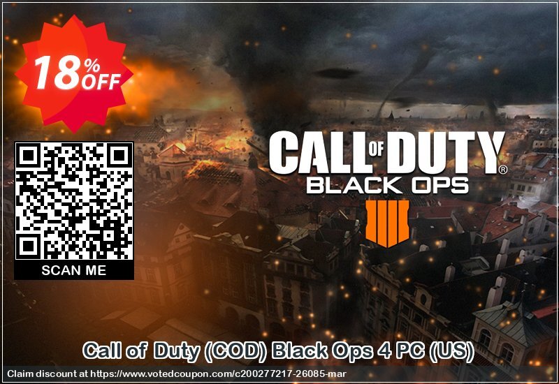 Call of Duty, COD Black Ops 4 PC, US  Coupon Code Apr 2024, 18% OFF - VotedCoupon