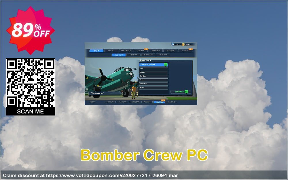 Bomber Crew PC Coupon, discount Bomber Crew PC Deal. Promotion: Bomber Crew PC Exclusive offer 