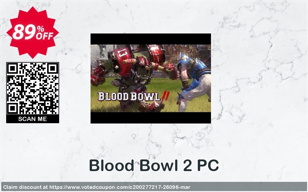 Blood Bowl 2 PC Coupon Code Apr 2024, 89% OFF - VotedCoupon