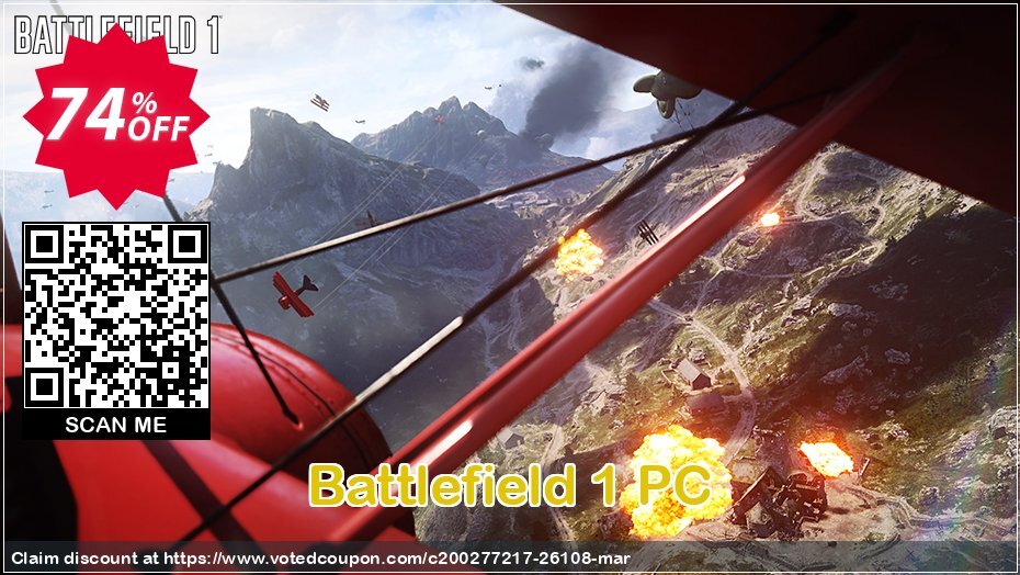 Battlefield 1 PC Coupon, discount Battlefield 1 PC Deal. Promotion: Battlefield 1 PC Exclusive offer 