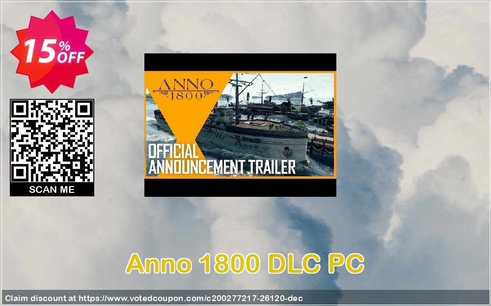 Anno 1800 DLC PC Coupon, discount Anno 1800 DLC PC Deal. Promotion: Anno 1800 DLC PC Exclusive offer 