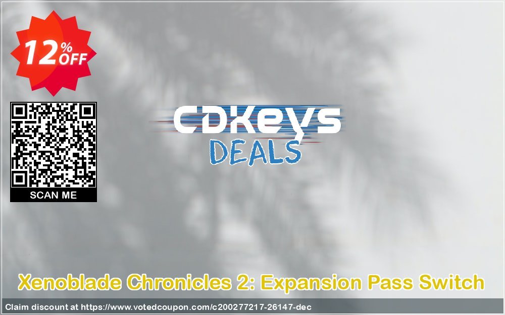 Xenoblade Chronicles 2: Expansion Pass Switch Coupon Code Apr 2024, 12% OFF - VotedCoupon