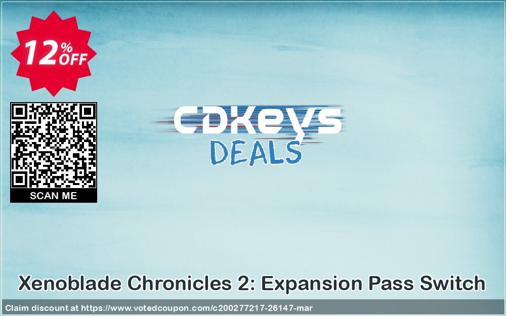 Xenoblade Chronicles 2: Expansion Pass Switch Coupon Code Apr 2024, 12% OFF - VotedCoupon