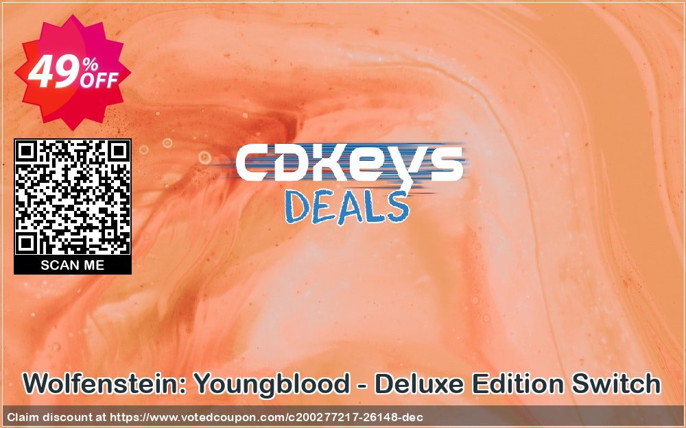 Wolfenstein: Youngblood - Deluxe Edition Switch Coupon Code Apr 2024, 49% OFF - VotedCoupon