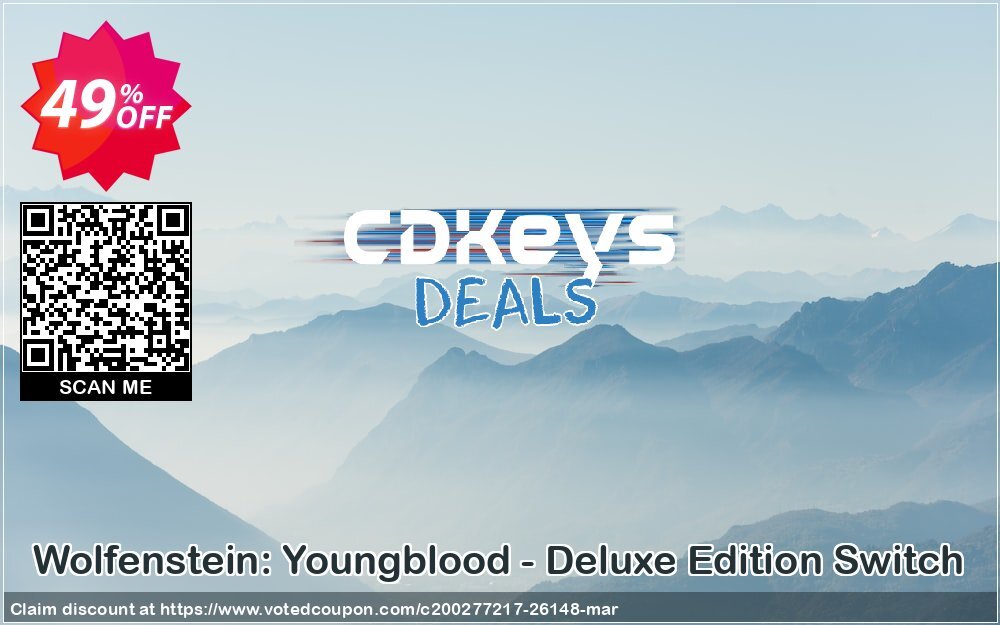 Wolfenstein: Youngblood - Deluxe Edition Switch Coupon, discount Wolfenstein: Youngblood - Deluxe Edition Switch Deal. Promotion: Wolfenstein: Youngblood - Deluxe Edition Switch Exclusive offer 