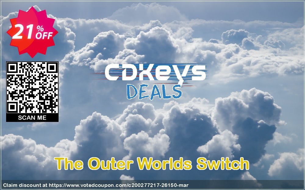 The Outer Worlds Switch Coupon, discount The Outer Worlds Switch Deal. Promotion: The Outer Worlds Switch Exclusive offer 