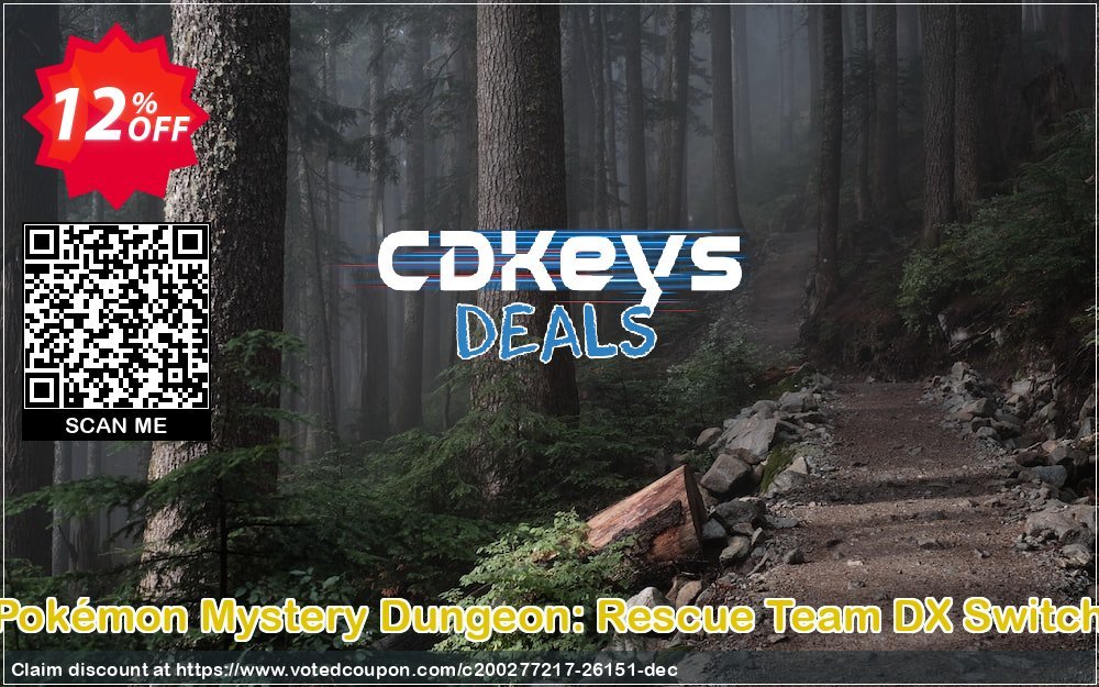 Pokémon Mystery Dungeon: Rescue Team DX Switch Coupon Code Apr 2024, 12% OFF - VotedCoupon
