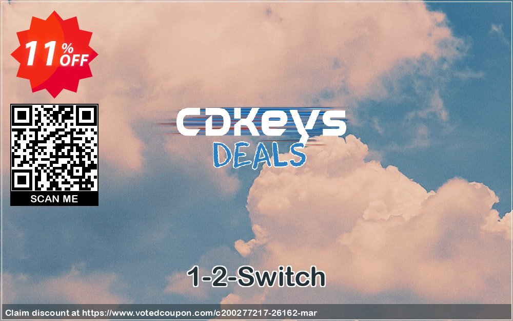 1-2-Switch Coupon, discount 1-2-Switch Deal. Promotion: 1-2-Switch Exclusive offer 