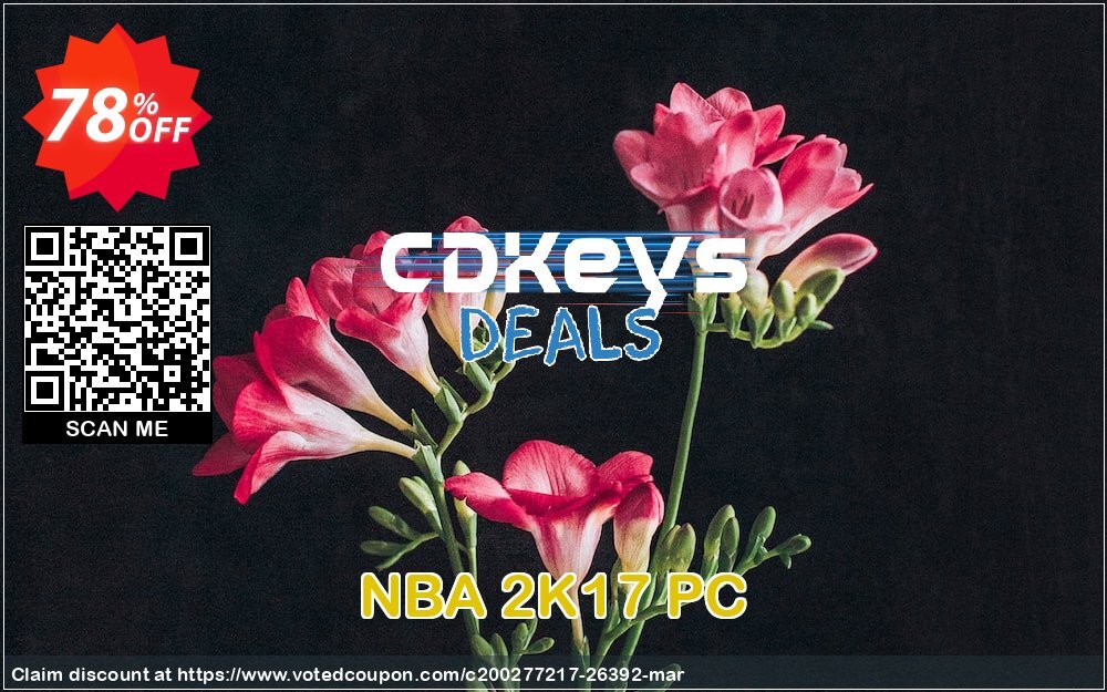 NBA 2K17 PC Coupon, discount NBA 2K17 PC Deal. Promotion: NBA 2K17 PC Exclusive Easter Sale offer 