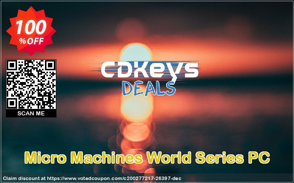 Micro MAChines World Series PC Coupon, discount Micro Machines World Series PC Deal. Promotion: Micro Machines World Series PC Exclusive Easter Sale offer 
