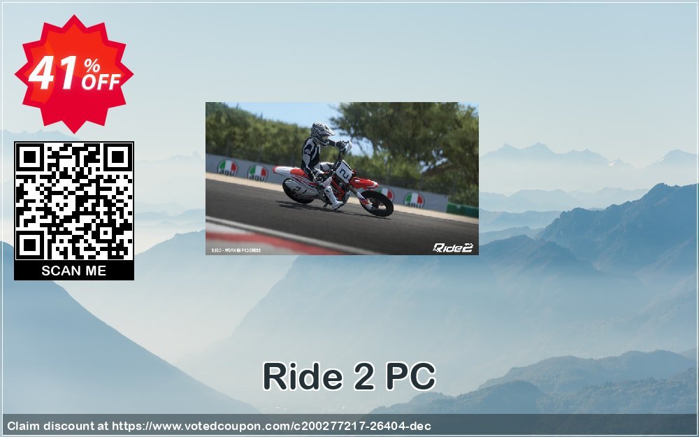 Ride 2 PC Coupon, discount Ride 2 PC Deal. Promotion: Ride 2 PC Exclusive Easter Sale offer 