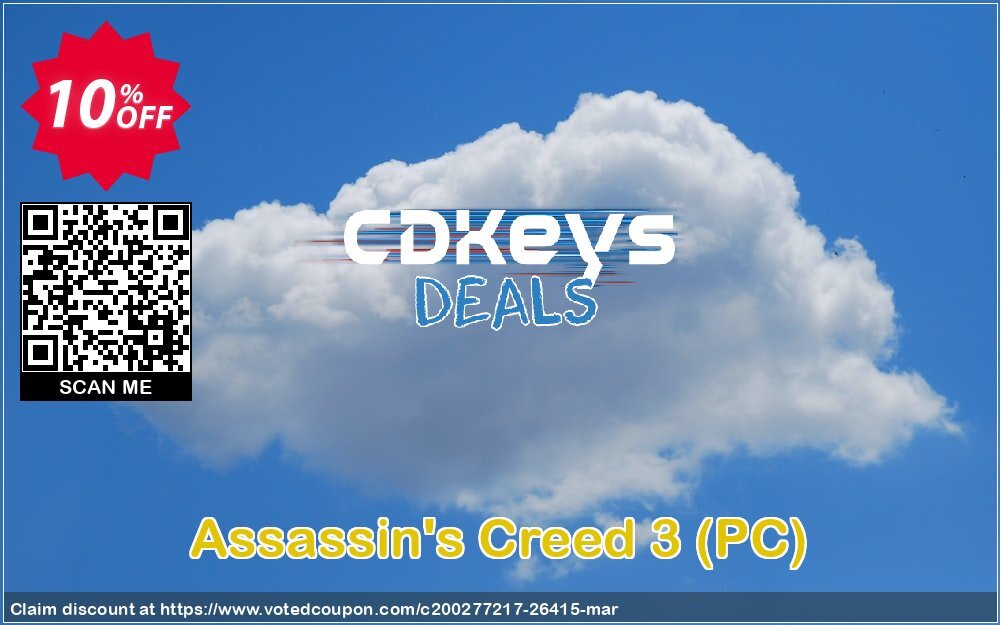 Assassin's Creed 3, PC  Coupon Code Apr 2024, 10% OFF - VotedCoupon