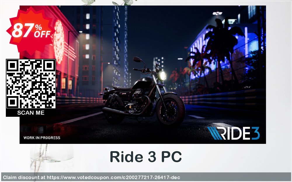 Ride 3 PC Coupon, discount Ride 3 PC Deal. Promotion: Ride 3 PC Exclusive Easter Sale offer 