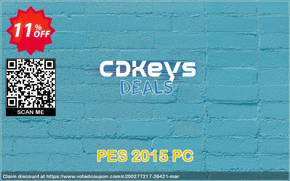 PES 2015 PC Coupon Code Apr 2024, 11% OFF - VotedCoupon