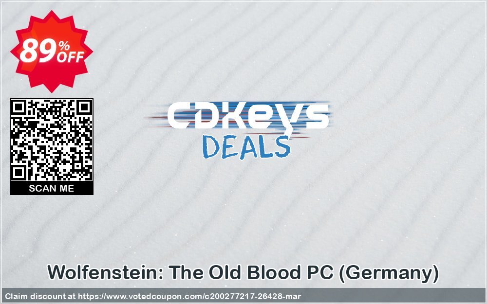 Wolfenstein: The Old Blood PC, Germany  Coupon, discount Wolfenstein: The Old Blood PC (Germany) Deal. Promotion: Wolfenstein: The Old Blood PC (Germany) Exclusive Easter Sale offer 