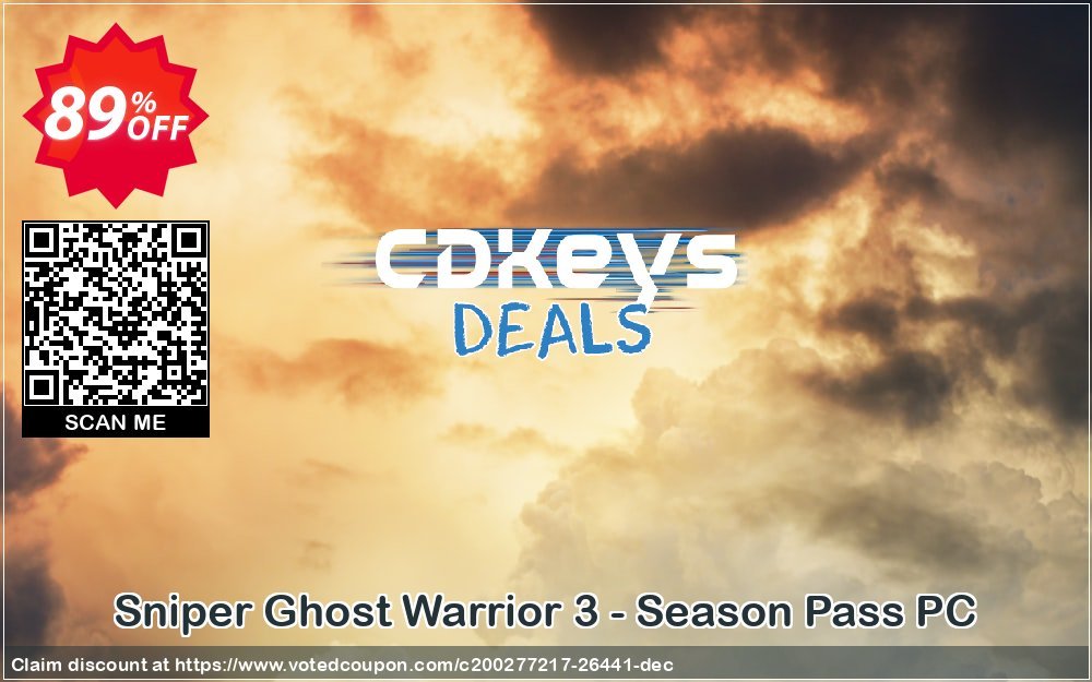 Sniper Ghost Warrior 3 - Season Pass PC Coupon, discount Sniper Ghost Warrior 3 - Season Pass PC Deal. Promotion: Sniper Ghost Warrior 3 - Season Pass PC Exclusive Easter Sale offer 